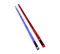 MagiDeal 2 Pack Illuminated Drum Sticks, Percussion Tool, Lightweight Non-Slip Mallet for Kids And Adults, red and blue