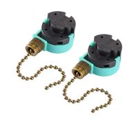 MagiDeal 2 Pieces Fan Light Pull Switch Ceiling Fan Switch Hunter Ceiling Fans Wall Lights Sturdy Professional Replacement Ze-268S6, Bronze Pull Chain