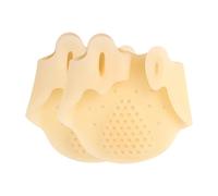 MagiDeal 2 Pieces Toe Support Pads Spacers Correct Relax 3 Holes with Cushion Toe Separators Toes Correctors for Boys, Yellow