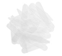 MagiDeal 200 Pieces Plastic Clear Collar Stays Support Bones Stiffeners for Men Womens Accessories 5x1cm