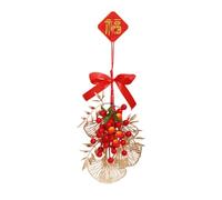 MagiDeal 2025 Chinese New Year Ornament DIY Kit Lucky Charm Decorative Spring Festival Decoration for Festival Restaurant Living Room, Hawthorn