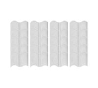 MagiDeal 20x Garden Edging Border Landscaping Edging Ornament Interlocking Sidewalk Walkway Yard Edge Lawn Plant Protection Fence, White
