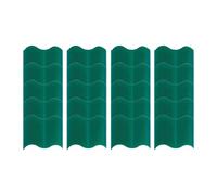 MagiDeal 20x Garden Edging Border Landscaping Edging Ornament Interlocking Sidewalk Walkway Yard Edge Lawn Plant Protection Fence, Green