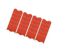 MagiDeal 20x Garden Edging Border Landscaping Edging Ornament Interlocking Sidewalk Walkway Yard Edge Lawn Plant Protection Fence, Red