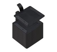 MagiDeal 20x Pastry Boards with Handle Appetizers Display Tray Black Multifunctional Cake Spade, Square