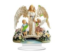 MagiDeal 2D Flat Acrylic Sign Holy Family Ornament Handmade Artwork Creative Christmas Decor Desktop Decoration for Indoor Gift Mantel, Style A