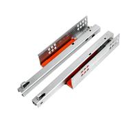 MagiDeal 2Pcs Drawer Sliding Rails Bottom Mount Easy to Install Heavy Duty Parts Soft Closing for Dresser Bath, Length 40cm