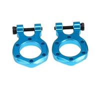 MagiDeal 2Pcs RC Metal Tow Hook Horseshoe Buckle RC Cars Accessory for 1/10 Scale Crawler Car Truck Upgrade Tow Shackle Hooks, light blue