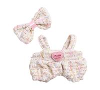 MagiDeal 2x Doll Clothes Set Costumes Soft Fashion Clothing Suit Doll Pants Outifits for 5.91inch or 6.69inch Pendant Dolls Girls Gift, white