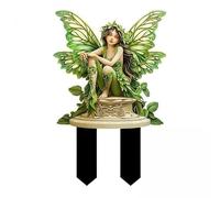 MagiDeal 2X Fairy Garden Stake Butterfly Multifunctional Gift 2D Elf Decoration Patio Stake for Patio Park Lawn Decoration Home Outdoor