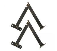 MagiDeal 2X Lid Support Hinges 1 Pair for Wooden Box Metal Brackets Furniture Hardware for Jewelry Case Cupboard Chest Cabinet Gift Box