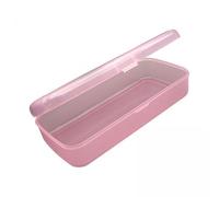 MagiDeal 2x Nail Art Tool Storage Box Empty Rectangular Clear Case Organizer for Beads Small Craft Items Cuticle Pusher Polishing Strip
