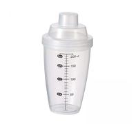 MagiDeal 2x Shaker Bottle for Protein Powder Clear Small Easy Clean Multifunction Portable 200ml Drink Mixer for Cafe Office Bar Fitness
