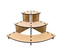 MagiDeal 3 Tiers Retail Table Display Stand Display Stand Holder Versatile Portable Countertop for Collections Farmers Markets Candle