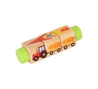 MagiDeal 3D Wooden Rotating Puzzle Building Blocks Cartoon Hand Grasping Educational Toys Brain Teaser for Kids Unisex Boys Girls Gift, Style F