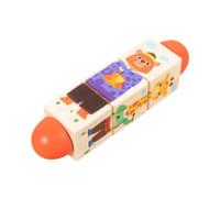 MagiDeal 3D Wooden Rotating Puzzle Educational Toys Parent Child Interactive Early Childhood Education for Kids Unisex Boys Girls, Animal