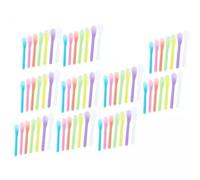 MagiDeal 3x 70 Pieces Cosmetic, Multicolor Disposable Beauty Facial Makeup Tool Spoon, Facial Cream, for Mixing Sampling