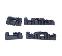 MagiDeal 4 Pieces 1:72 Diorama Models Scene Props Blank Realistic Mini Ornaments DIY Painting Architectural Models Barricades Trenches