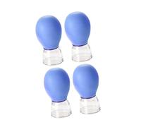 MagiDeal 4 Pieces Facial Cupping Set Massage Cups Vacuum Suction Daily Use Athletes Reusable Face Body Eyes Facial Cupping Set, Blue