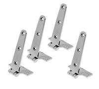 MagiDeal 4 Pieces High Polished 6" 316 Stainless Steel Strap T Hinge Marine Boat Cupboard Cabinet Shed Door Gate Tee Hinge 15.2x7.6x0.4 cm