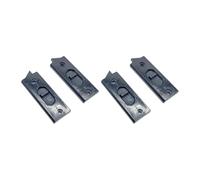 MagiDeal 4 Pieces Snap in Tilt Latch Tilt Latch Pairs Easy Installation Window Parts 2 Hole Left and Right Hand Spring Loaded, Black, S