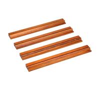 MagiDeal 4 Pieces Wooden Mahjong Tile Rack Mahjong Holder Lightweight Sturdy Table Game Accessory for Family Friends Gatherings Family, dark brown