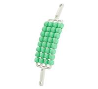 MagiDeal 4 Row Roller Massage, Manual, 32 Wheel Design, Bendable, Lightweight Leg and Back Massage Roller Tool for Thigh Belly Body, Green