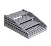 MagiDeal 4 Steps Cat Litter Box Ramp Cats Litters Stair Catcher Portable Pet Supplies Durability Practical Nonslip Cat Litter Box Step, Gray