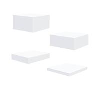 MagiDeal 4Pcs Acrylic Boxes for Buffet Display, Catering, Wedding Party - Nesting Food Riser for Dessert Cake, Black