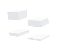 MagiDeal 4Pcs White Acrylic Boxes for Food Display Buffet Display Food for Buffet Display Boxes for Catering Wedding Party Nesting Food Riser for Food Displays Catering Dessert Cake, White