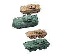 MagiDeal 4x 1/144 Vehicle Model Kits Simulation for Age 14+ Puzzle Games DIY Assemble for Children Boys Educational Toy Tabletop Decor, Style D