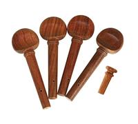 MagiDeal 4x Violin Fiddle Tuning Peg Set Violin Accessories Sturdy Universal Machine Heads for 4/4 Size for Show Concert Stage, brown