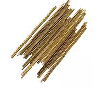 MagiDeal 4x20 Pieces Guitar Fret Wires, Fretwire, Smooth Surface Brass Fret Wire Brass High Strength Fingerboard Fret Wire for Classical Guitar