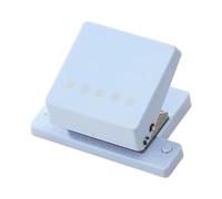 MagiDeal 5 Hole Punch Hole Puncher 6 Sheet Capacity, Handheld Binding Machine Paper Punch for Scrapbooks, Journals,Cards A4, light blue