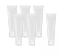 MagiDeal 5x 6 Pieces Travel Toiletry Bottles Vial Jar Pot Case Refillable Clear Cosmetic Containers for Conditioner Body Lotion
