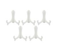 MagiDeal 5x Puerh Tea Cake Display Stands Plate Holders Showcasing Home Decoration, Compact Picture Frame Easels, Dish Display Stand , White
