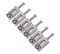 MagiDeal 6 Pieces Tremolo Bridge Saddle Zinc Alloy Iron Repair High Performance Easy Use Sturdy Accessories Professional, Silver
