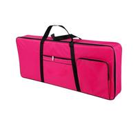 MagiDeal 61 Key Keyboard Case 40.16"x16.54"x1.97" Oxford Cloth Accessories Padded with Backpack Straps Electric Piano Keyboard Gig Bag, Rose Red