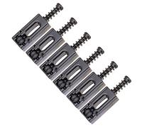 MagiDeal 6x Guitar Roller Bridge Saddle Guitar String Electric Guitar Accessories Black