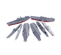 MagiDeal 8Pcs 4D Aircraft Carrier Model Kit to Build Puzzle Toys Desk Decor Simulation Warship Building Kits for Children Table Scene