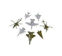 MagiDeal 8Pcs Small Aircraft Model Set 1/144 Aircraft Set Realistic 1:144 Scale Model Airplane Home Ornaments Collection Gift Souvenir, style B