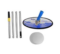 MagiDeal 9" Drywall Pole Sander, Manual Hand Sander, 360° Rotary, Professional, 5 Sanding Sheets, 120 Grit, Aluminum Alloy & PP Plastic, Home Improvement, Drywall Polishing, Painting Projects