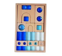 MagiDeal Acrylic Cube Block Learning Toys Sensory Training,Motor Skill,Stacking Game,Wooden Building Blocks for Holiday Birthday Gifts