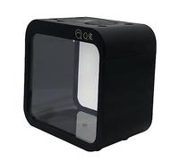 MagiDeal Acrylic Tank Bowl Transparent Stackable Square Desktop Aquarium Small Breeding Box Aquarium Tank for Newborn Fry Baby Shrimp, Black