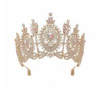 MagiDeal Adjustable Stage Crown Bridal Tiara Rhinestone Headpiece Crystal Alloy Craft With Layered Design And Comfortable Balance, style to 1