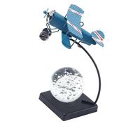 MagiDeal Airplane Model Desktop Ornament Professional Birthday Gifts Decoration Plane Statue for Cabinet Living Room Desktop Cafe Home, Blue