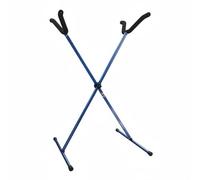 MagiDeal Aluminum Display Stand RC Model Repair Rack Adjustable Aircraft Holder Sponge Padded Foldable Structure Suitable for Garage Storage Collectors Workshop Maintenance, Blue
