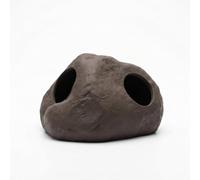MagiDeal Aquarium Shelter Ceramic Fish Cave Hiding Place Breeding House Red Pottery Construction for Stress Reduction and Behavior Suitable for Fish Tanks
