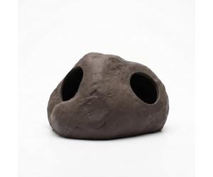 MagiDeal Aquarium Shelter Ceramic Fish Cave Hiding Place Breeding House Red Pottery Construction for Stress Reduction and Behavior Suitable for Fish Tanks