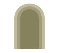 MagiDeal Arch Wall Decal Arch Wall Art Decor Modern Waterproof PVC Boho Decor Geometric Art Wallpaper for Background Door Party, Green